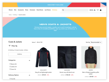 Secret Sales wepage