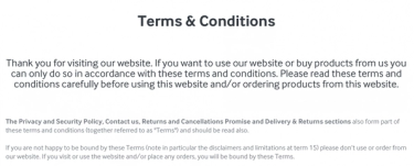 Ts & cs