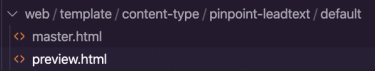 web template
