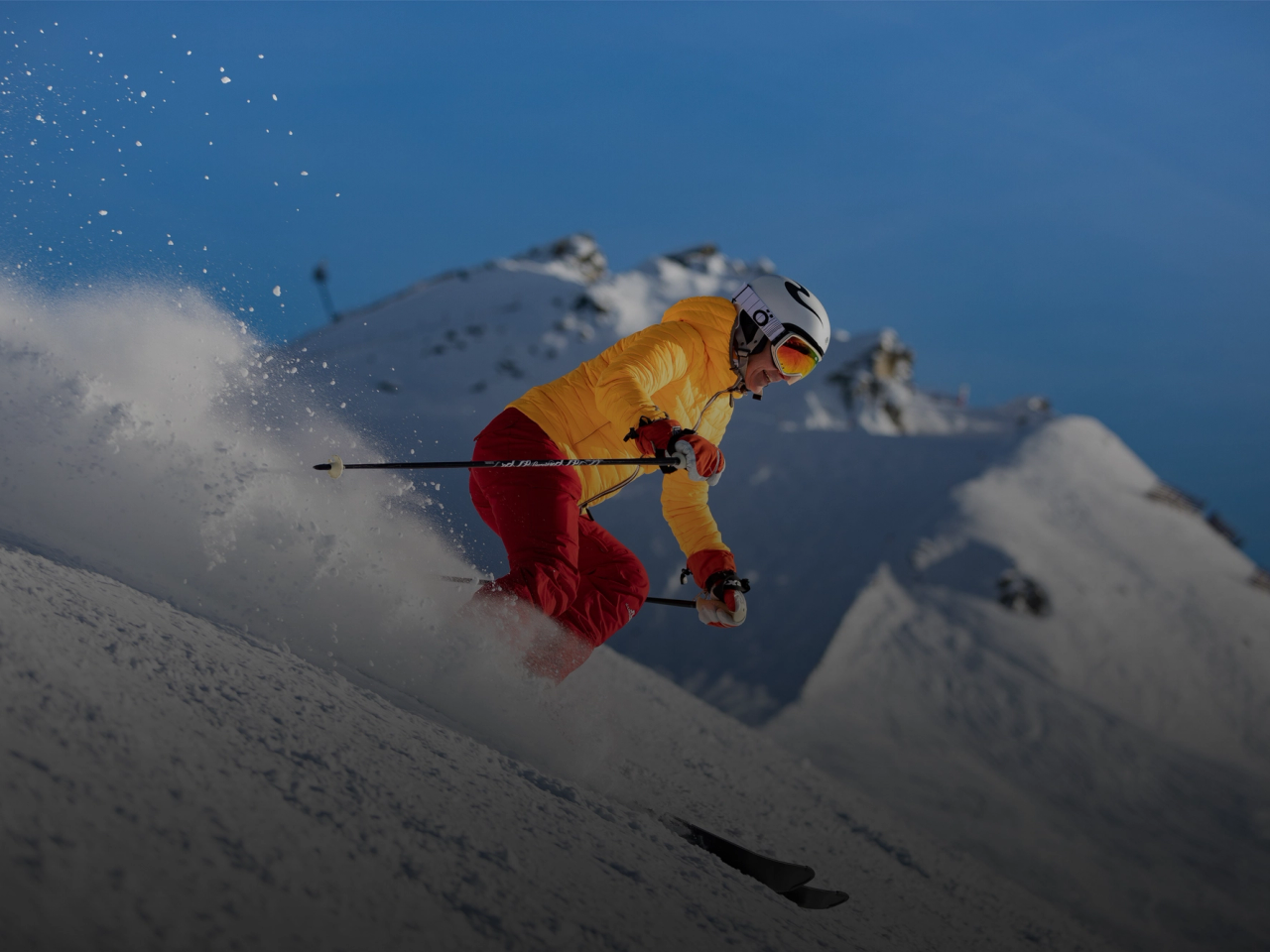 Woman skiing