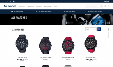 Casio web page