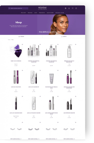 Nouveau lashes webpage 2